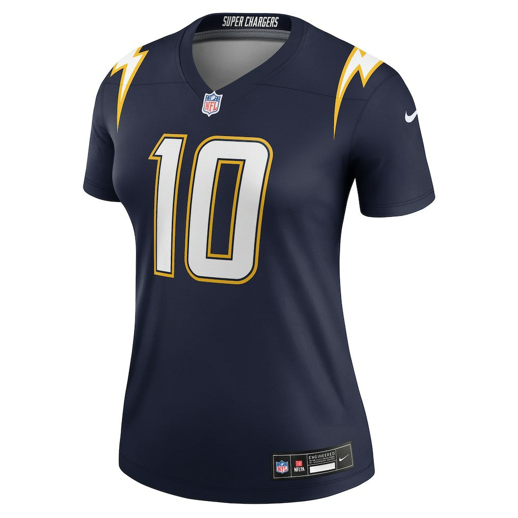 Nike Justin Herbert Los Angeles Chargers Women's Alternate Super Chargers Legend Player Performance Top Navy