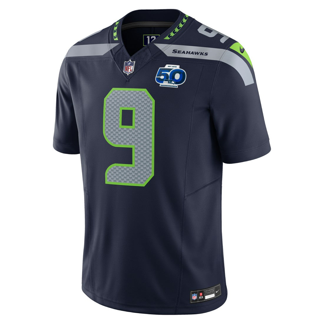 Nike Kenneth Walker III Seattle Seahawks Team 50th Season Vapor F.U.S.E. Limited Jersey College Navy