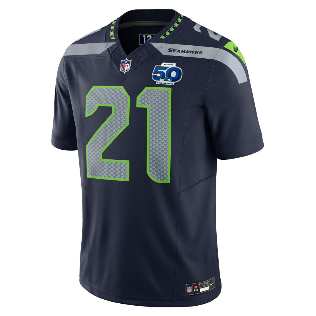 Nike Devon Witherspoon Seattle Seahawks Team 50th Season Vapor F.U.S.E. Limited Jersey College Navy