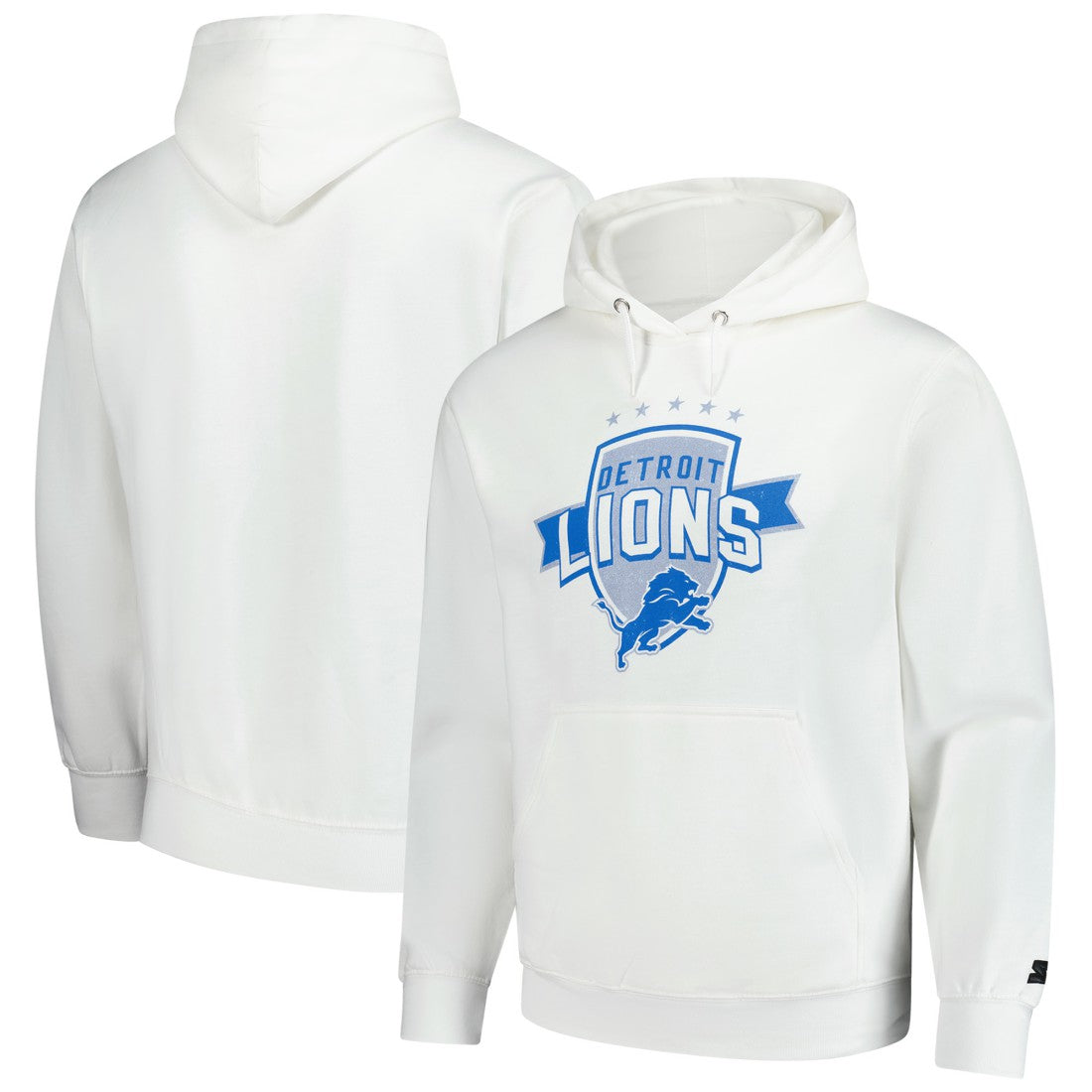 Detroit Lions Starter Vintage Pullover Hoodie White
