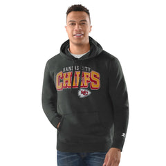 Kansas City Chiefs Starter Vintage Pullover Hoodie Charcoal