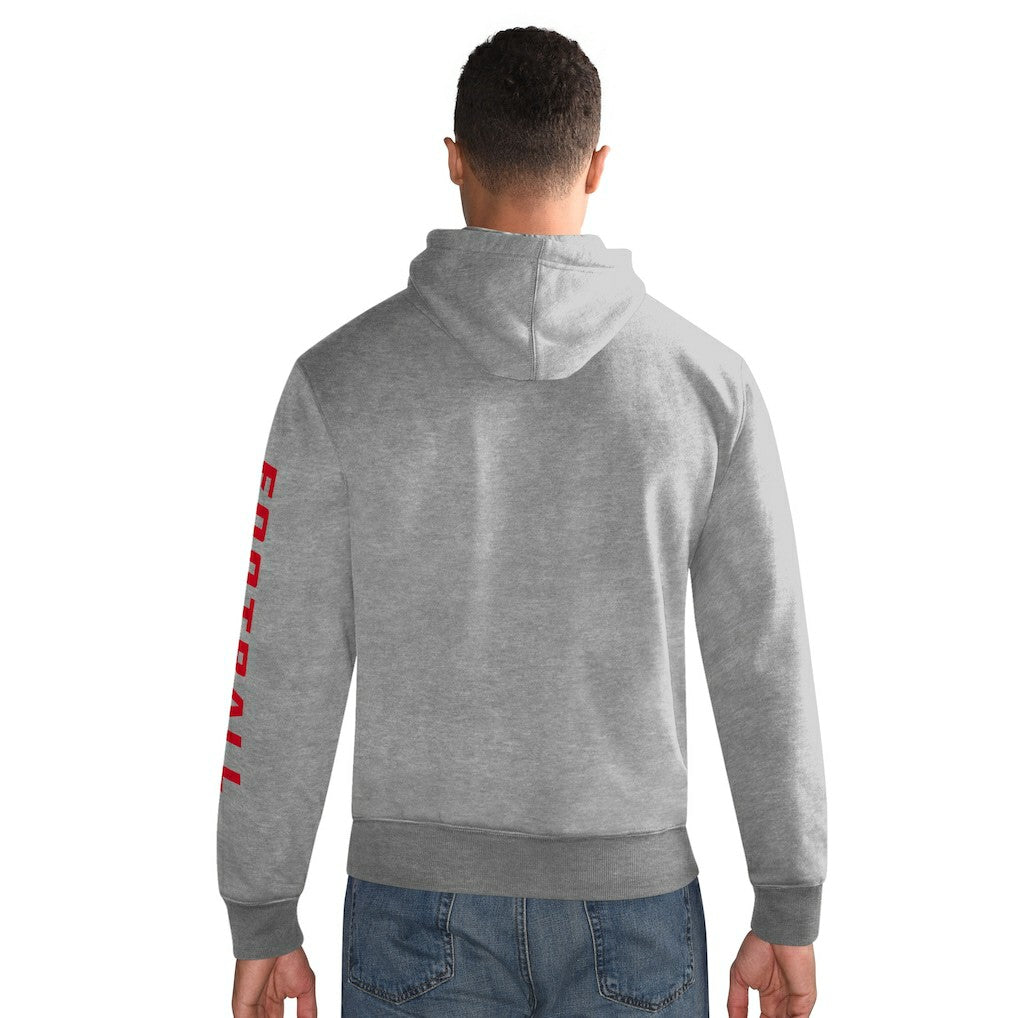 New York Giants Starter Vintage Pullover Hoodie Heather Gray
