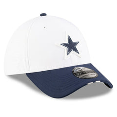 Dallas Cowboys New Era 2025 NFL Training Camp 39THIRTY Flex Hat White/Navy