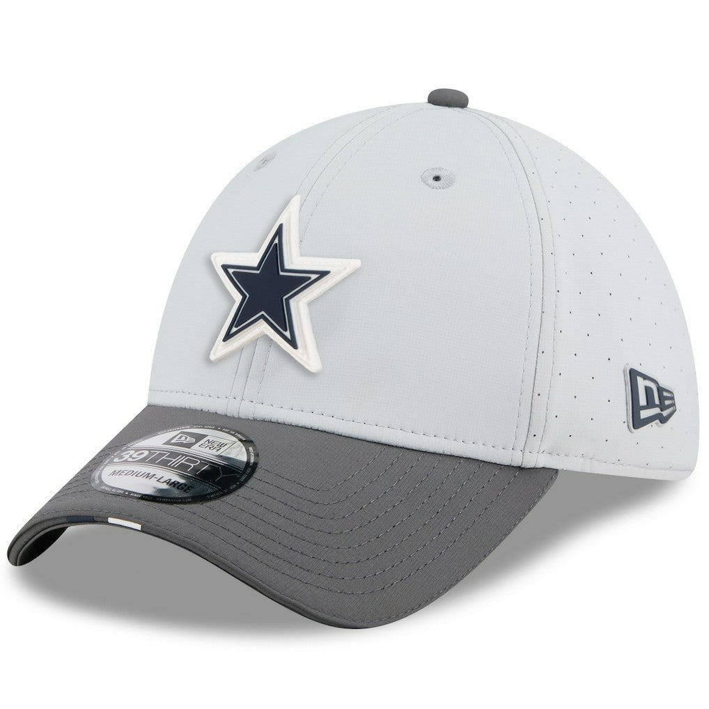 Dallas Cowboys New Era 2025 NFL Training Camp 39THIRTY Flex Hat Gray/Graphite