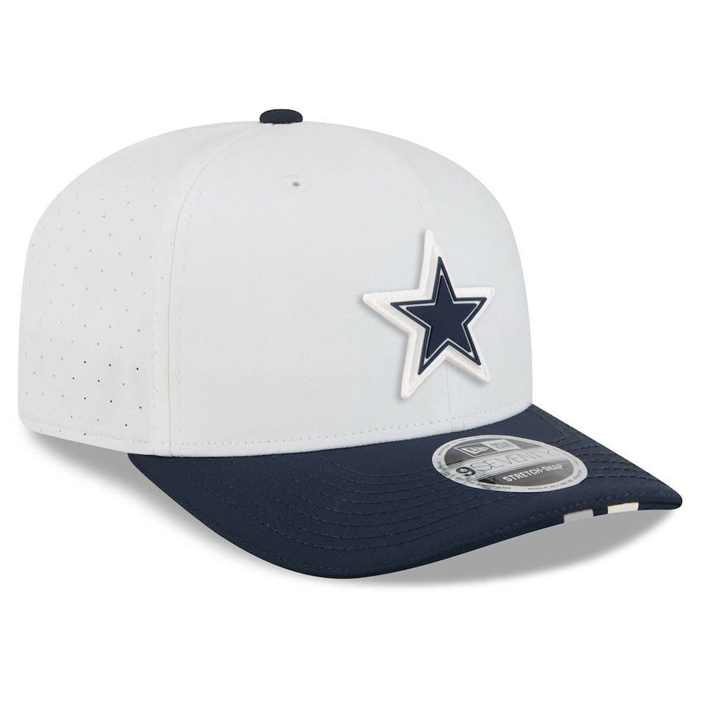Dallas Cowboys New Era 2025 NFL Training Camp 9SEVENTY Adjustable Hat White/Navy