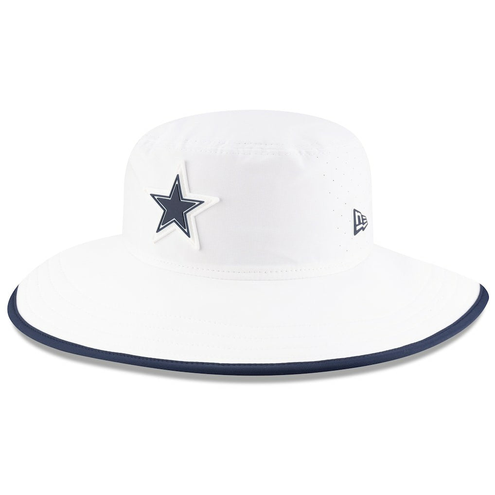 Dallas Cowboys New Era 2025 NFL Training Camp Panama Bucket Hat White