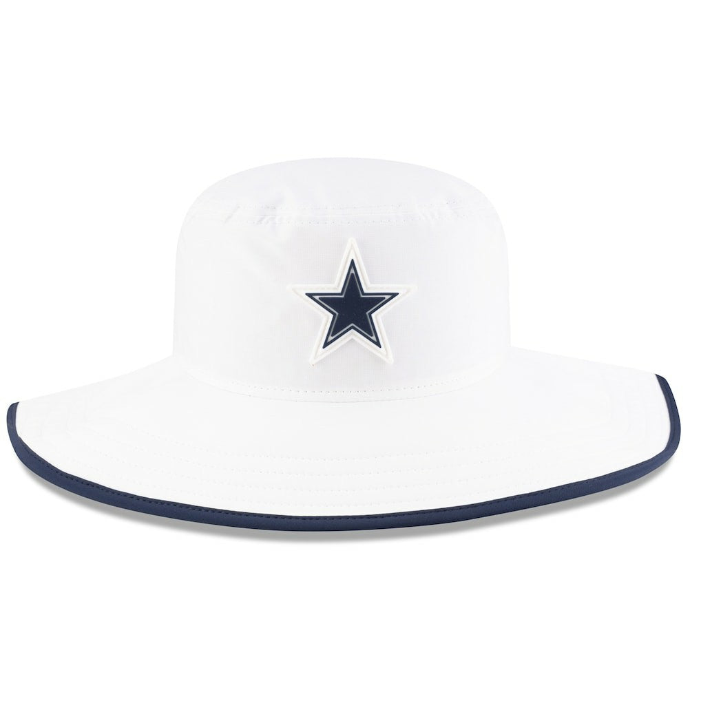 Dallas Cowboys New Era 2025 NFL Training Camp Panama Bucket Hat White