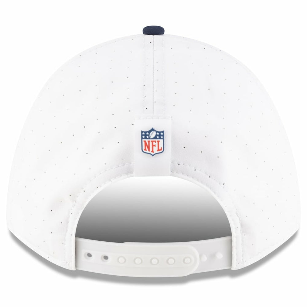 Dallas Cowboys New Era Youth 2025 NFL Training Camp A-Frame 9FORTY Adjustable Hat White/Navy
