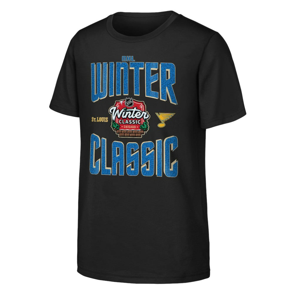 St. Louis Blues Youth 2025 NHL Winter Classic Game Day T-Shirt - Black - NHL 202525306