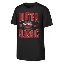 Chicago Blackhawks Youth 2025 NHL Winter Classic Game Day T-Shirt - Black - NHL 202525307