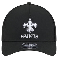 New Orleans Saints New Era Team Collection 9FORTY M-Crown A-Frame Adjustable Hat Black