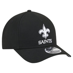 New Orleans Saints New Era Team Collection 9FORTY M-Crown A-Frame Adjustable Hat Black