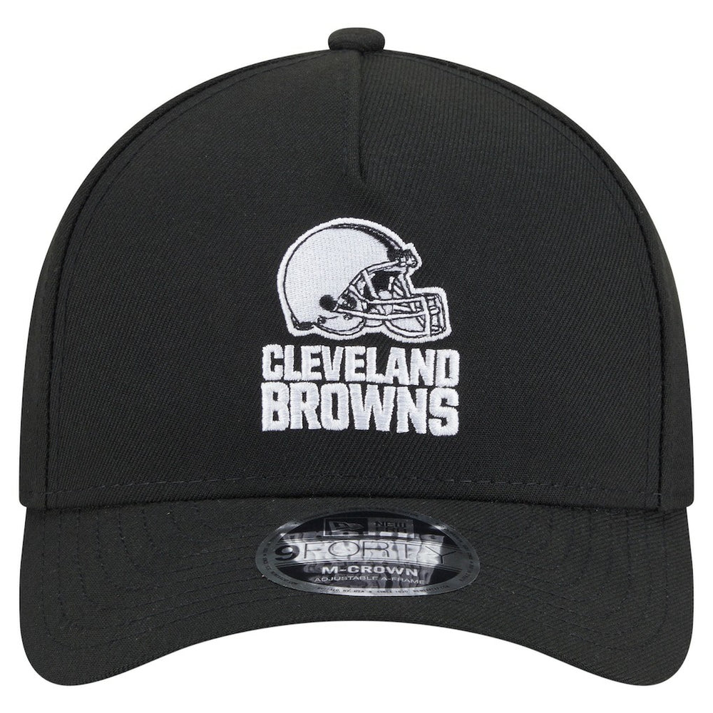 Cleveland Browns New Era Team Collection 9FORTY M-Crown A-Frame Adjustable Hat Black