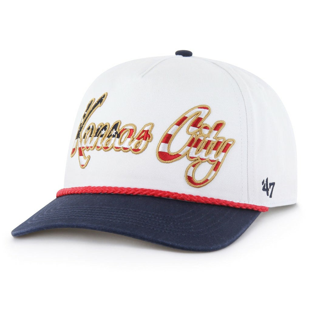47 brand Kansas City Chiefs '47 Patriotic Overhand Hitch Adjustable Hat White