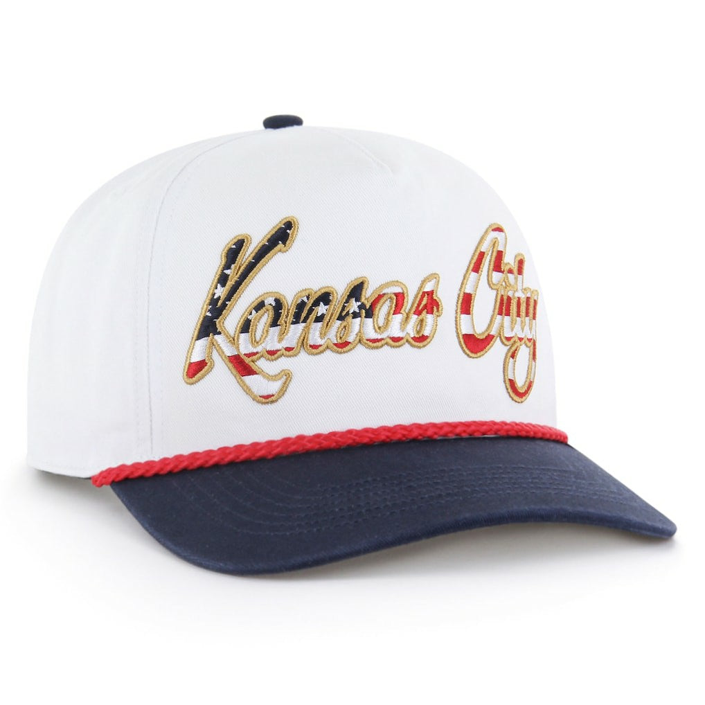 47 brand Kansas City Chiefs '47 Patriotic Overhand Hitch Adjustable Hat White
