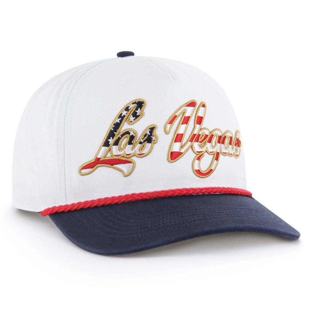 47 brand Las Vegas Raiders '47 Patriotic Overhand Hitch Adjustable Hat White