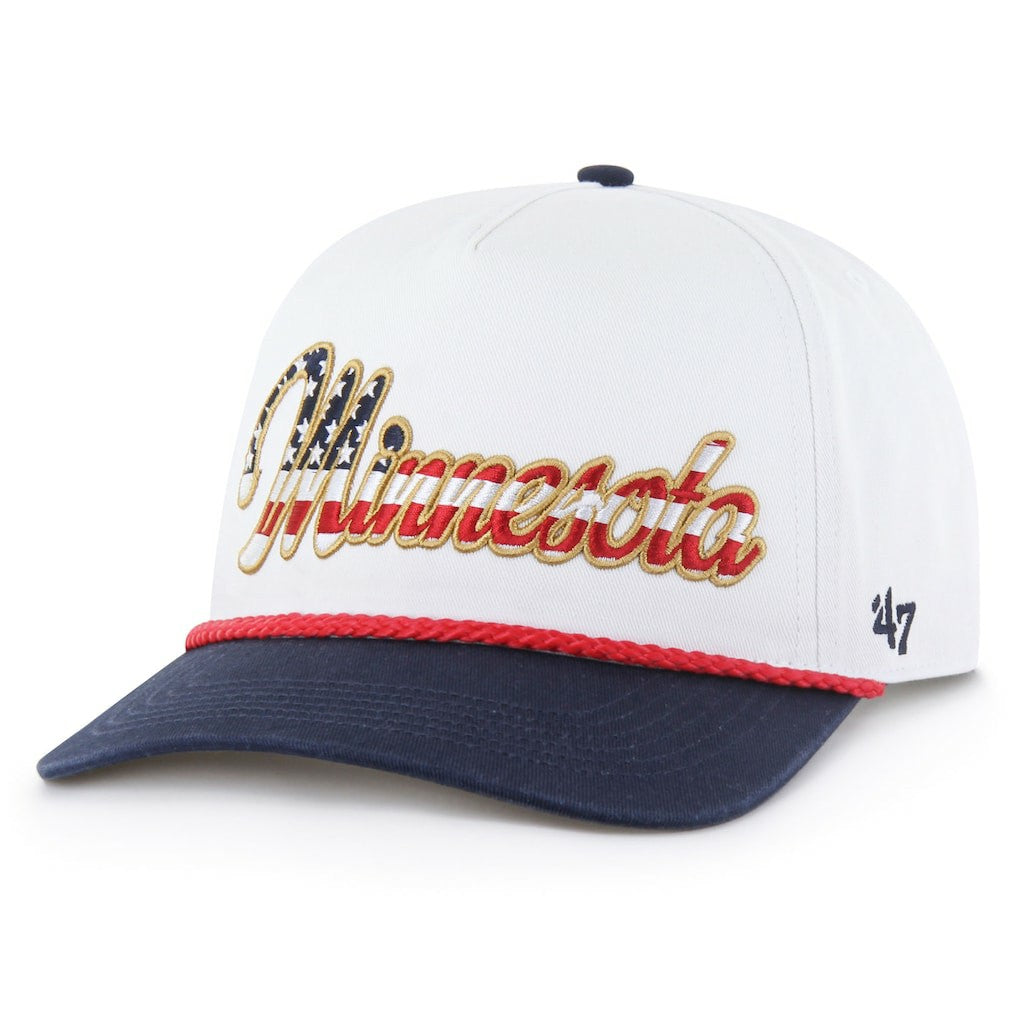 47 brand Minnesota Vikings '47 Patriotic Overhand Hitch Adjustable Hat White