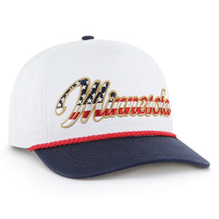 47 brand Minnesota Vikings '47 Patriotic Overhand Hitch Adjustable Hat White