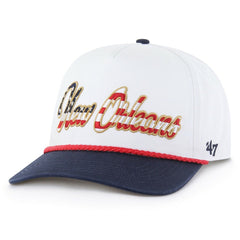 47 brand New Orleans Saints '47 Patriotic Overhand Hitch Adjustable Hat White