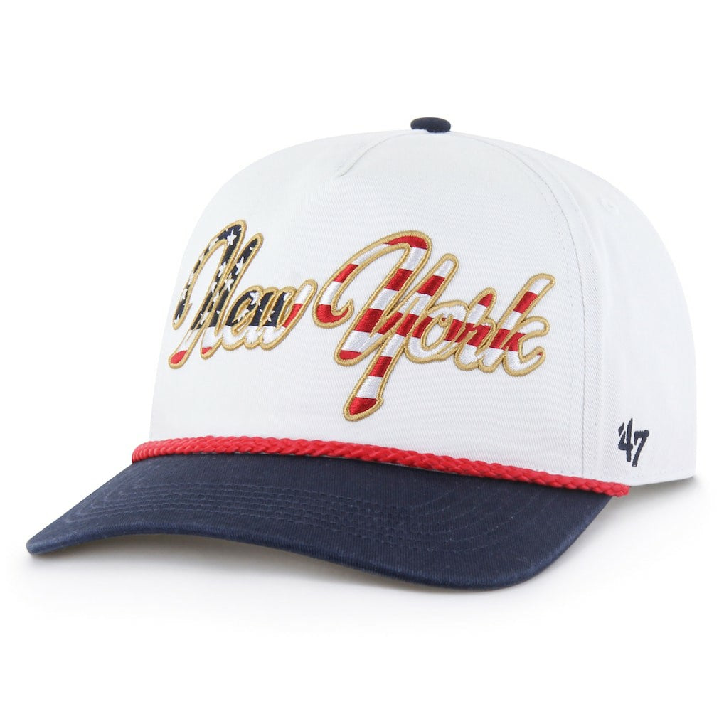47 brand New York Giants '47 Patriotic Overhand Hitch Adjustable Hat White