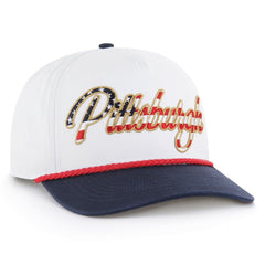 47 brand Pittsburgh Steelers '47 Patriotic Overhand Hitch Adjustable Hat White