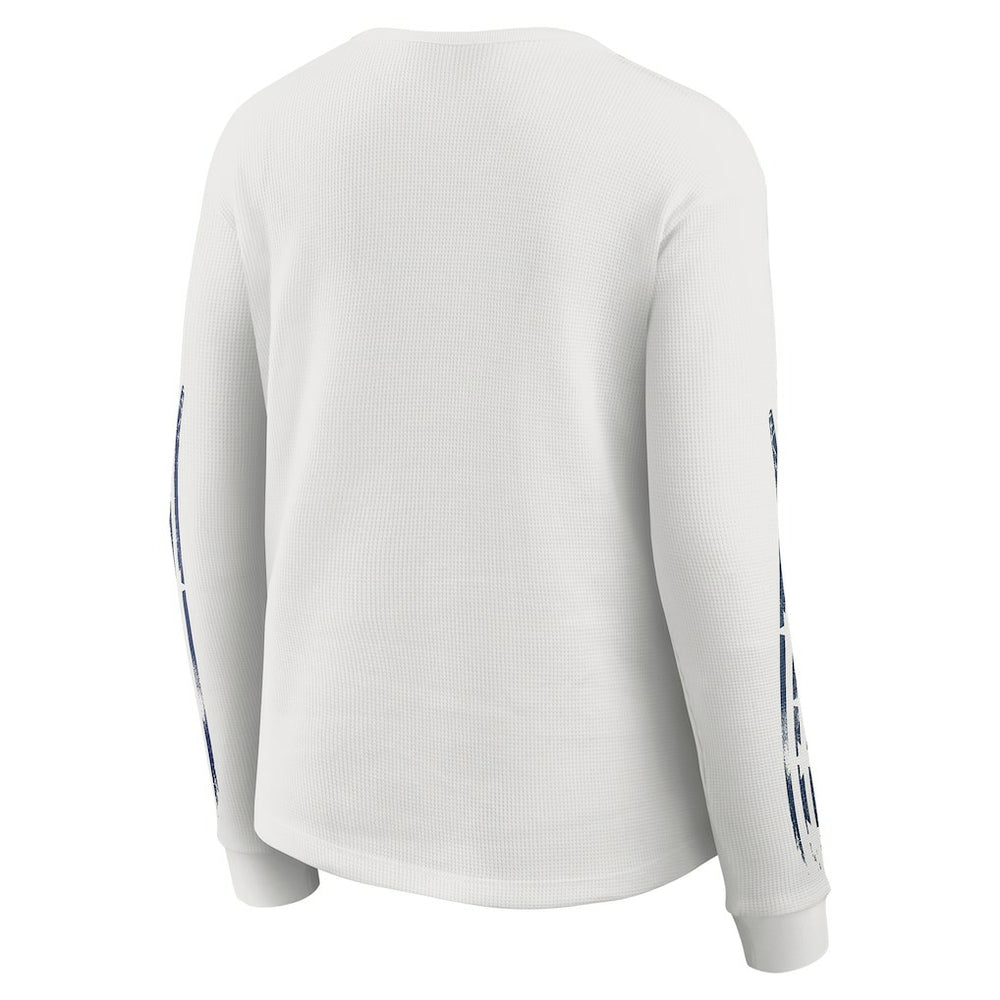 Dallas Cowboys WEAR by Erin Andrews Women's Graphic Waffle Long-Sleeve T-Shirt White