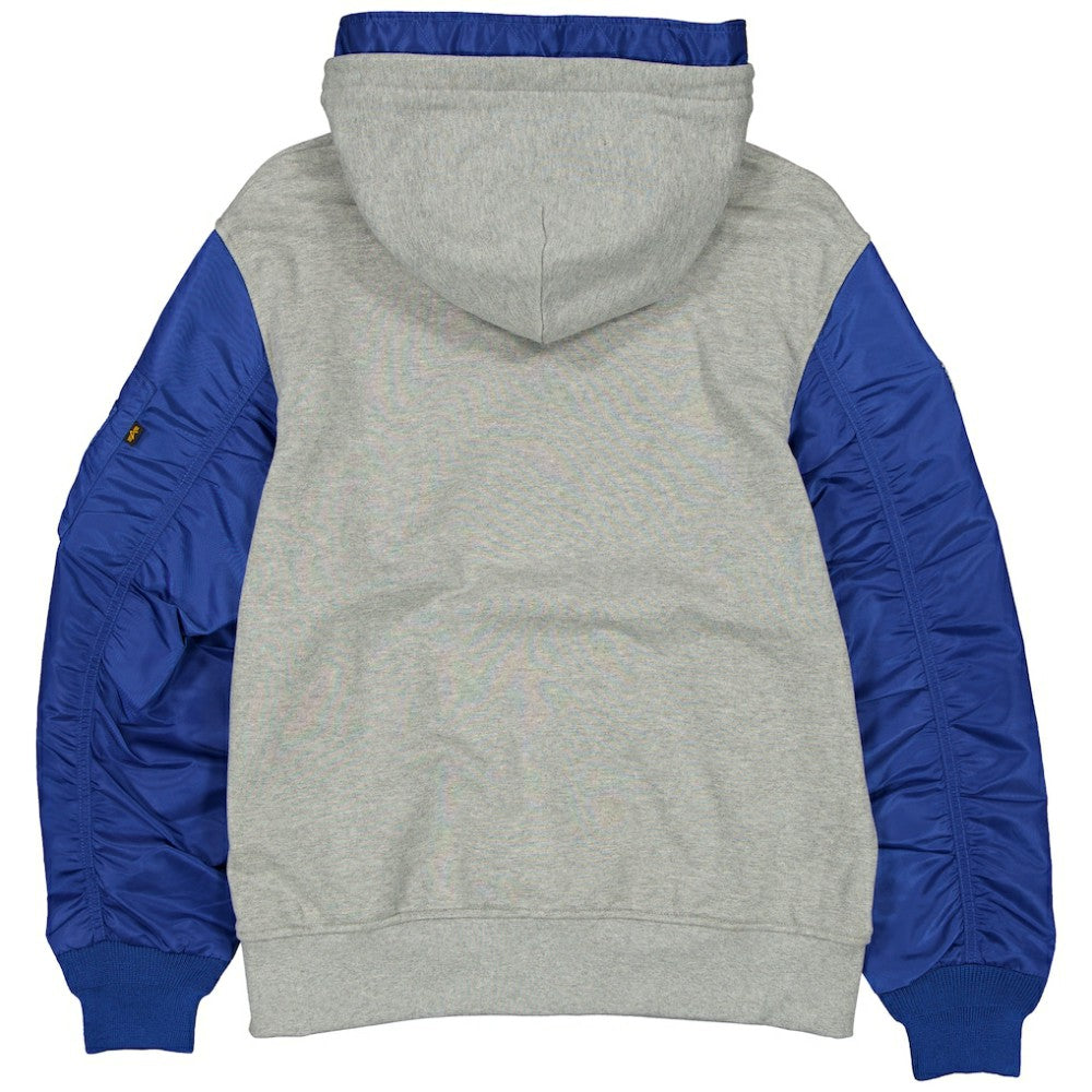 Chicago Cubs New Era x Alpha Industries Full-Zip Hoodie Jacket - Heather Gray/Royal - New Era on Sale