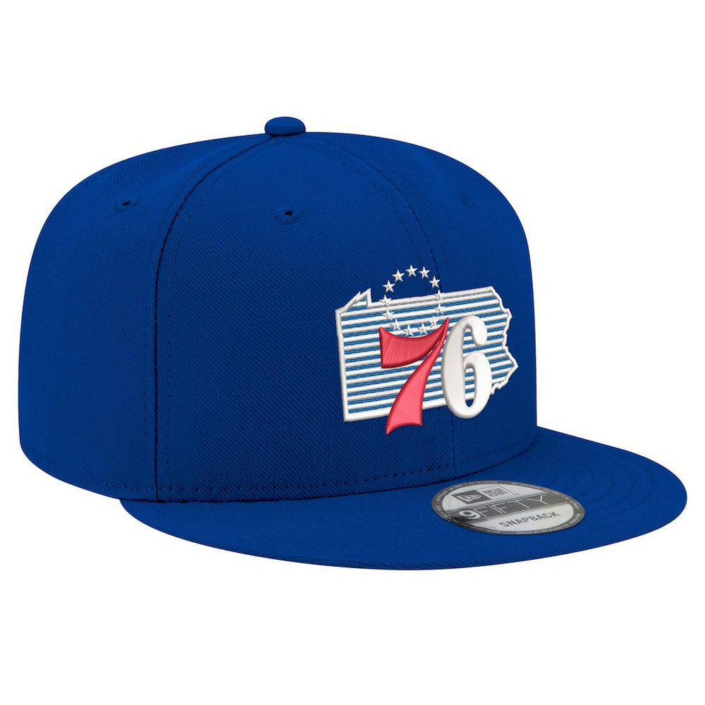 Philadelphia 76ers State Pride 9FIFTY Snapback Hat Royal | New Era online