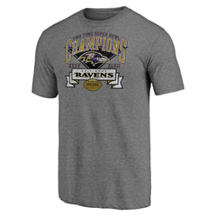 Baltimore Ravens Hot Route Tri-Blend T-Shirt Heather Gray