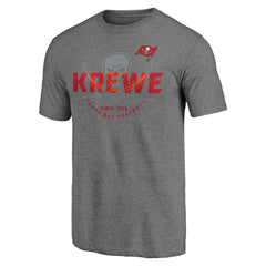 Tampa Bay Buccaneers Hot Route Tri-Blend T-Shirt Heather Gray
