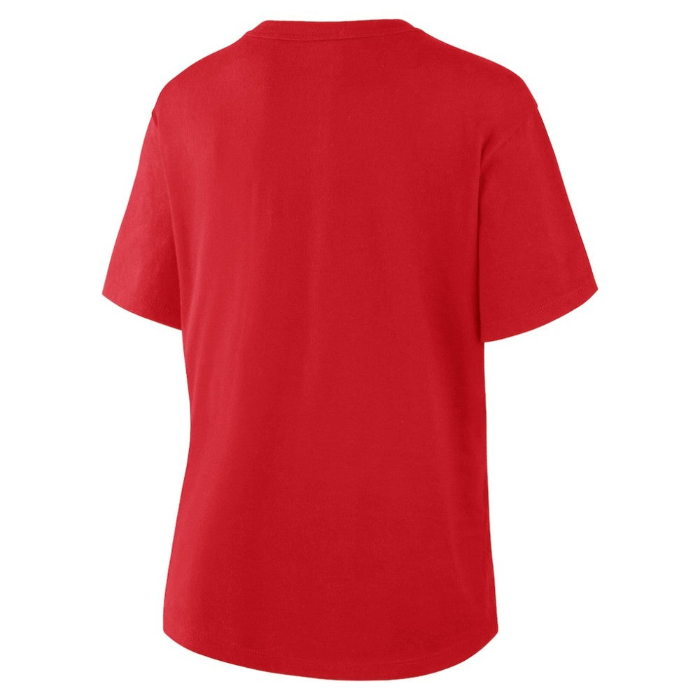 Chicago Blackhawks Fanatics Women's 2025 Winter Classic Primary Logo T-Shirt - Athletic Red - NHL 202530596