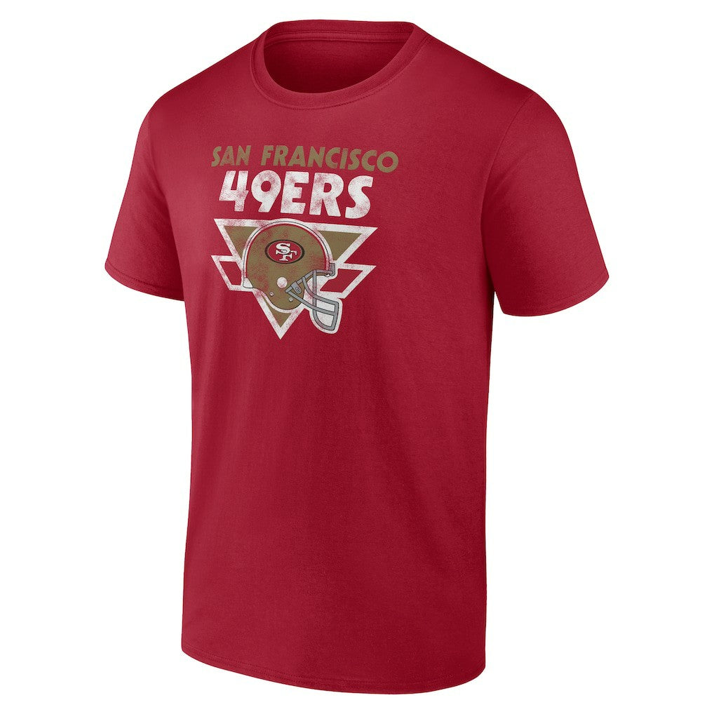 San Francisco 49ers Retro Helmet T-Shirt Scarlet