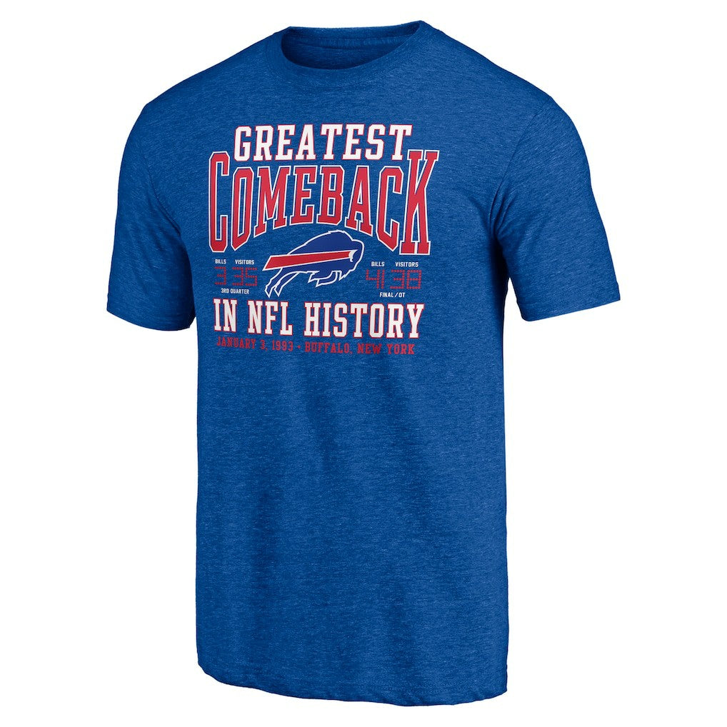 Buffalo Bills Vintage Tri-Blend T-Shirt Royal