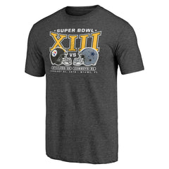 Pittsburgh Steelers Vintage Tri-Blend T-Shirt Charcoal