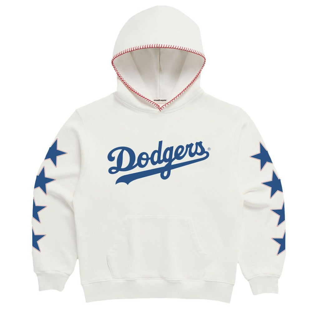 Los Angeles Dodgers Madhappy 2024 World Series Champions Star Pullover Hoodie - White - MLB Sale