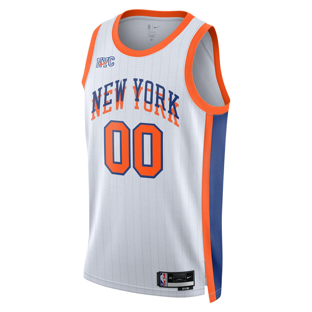 New York Knicks Unisex 2024/25 Custom Swingman Jersey City Edition White | Nike Lifestyle