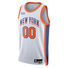 New York Knicks Unisex 2024/25 Custom Swingman Jersey City Edition White | Nike Lifestyle