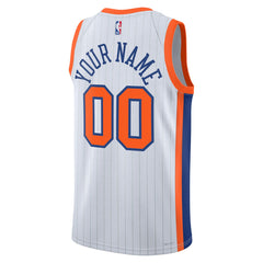 New York Knicks Unisex 2024/25 Custom Swingman Jersey City Edition White | Nike Lifestyle