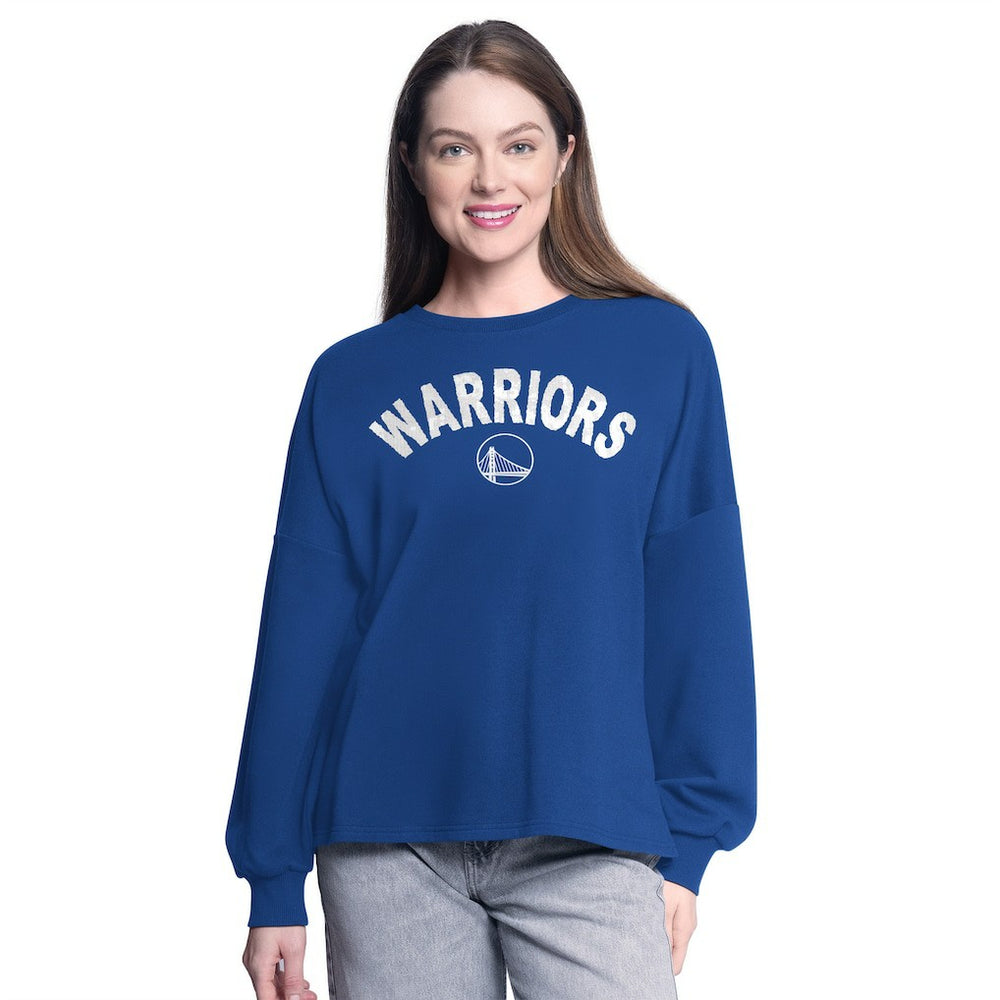 Golden State Warriors G-III 4Her by Carl Banks Women's Athletic Pullover Sweatshirt Royal