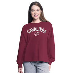 Cleveland Cavaliers G-III 4Her by Carl Banks Women's Athletic Pullover Sweatshirt Wine