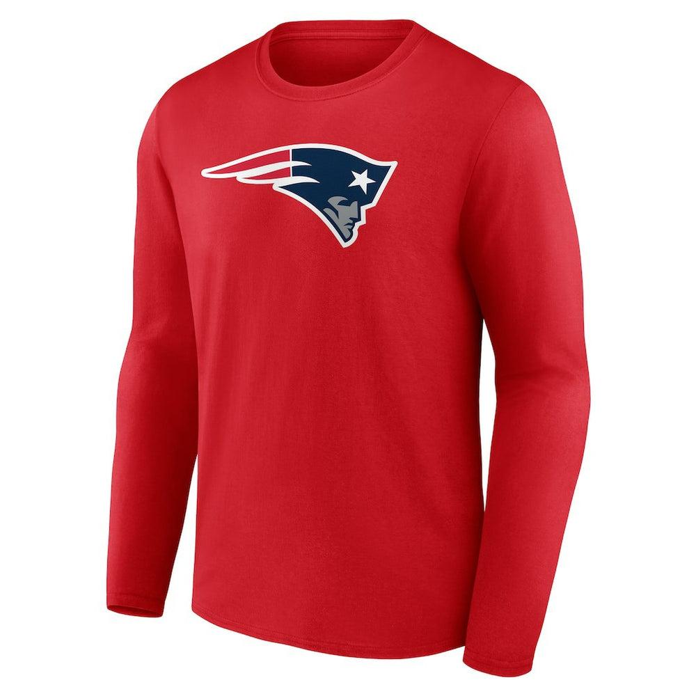 New England Patriots Primary Logo Long Sleeve T-Shirt Red
