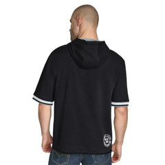 San Antonio Spurs Tommy Jeans Paul French Terry Short Sleeve Pullover Hoodie Black