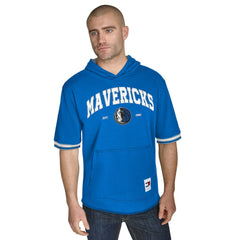 Dallas Mavericks Tommy Jeans Paul French Terry Short Sleeve Pullover Hoodie Blue