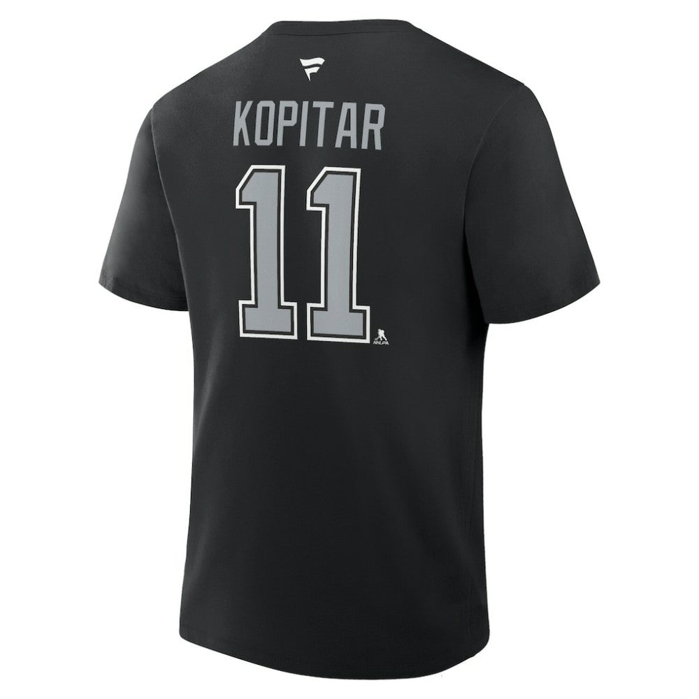 Anze Kopitar Los Angeles Kings Fanatics Authentic Stack Name & Number T-Shirt - Black - NHL 202532967