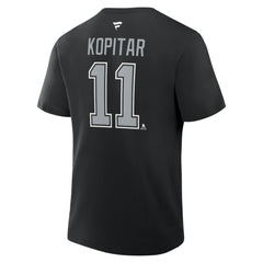 Anze Kopitar Los Angeles Kings Fanatics Authentic Stack Name & Number T-Shirt - Black - NHL 202532967
