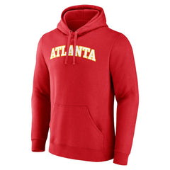 Atlanta Hawks Wordmark Pullover Hoodie Red
