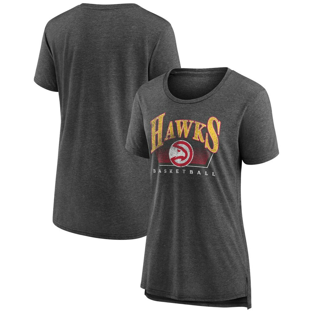 Atlanta Hawks Women's Selection Tri-Blend T-Shirt Gray