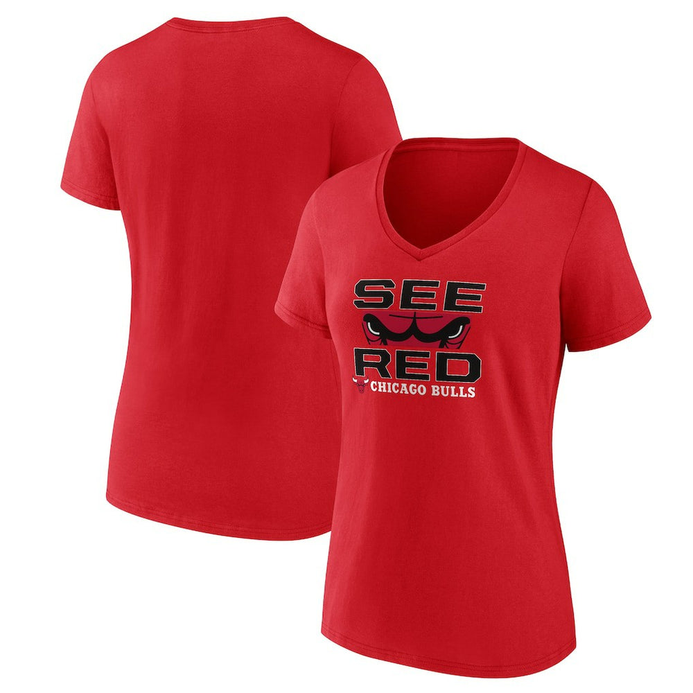 Chicago Bulls Women's Hometown V-Neck T-Shirt Red