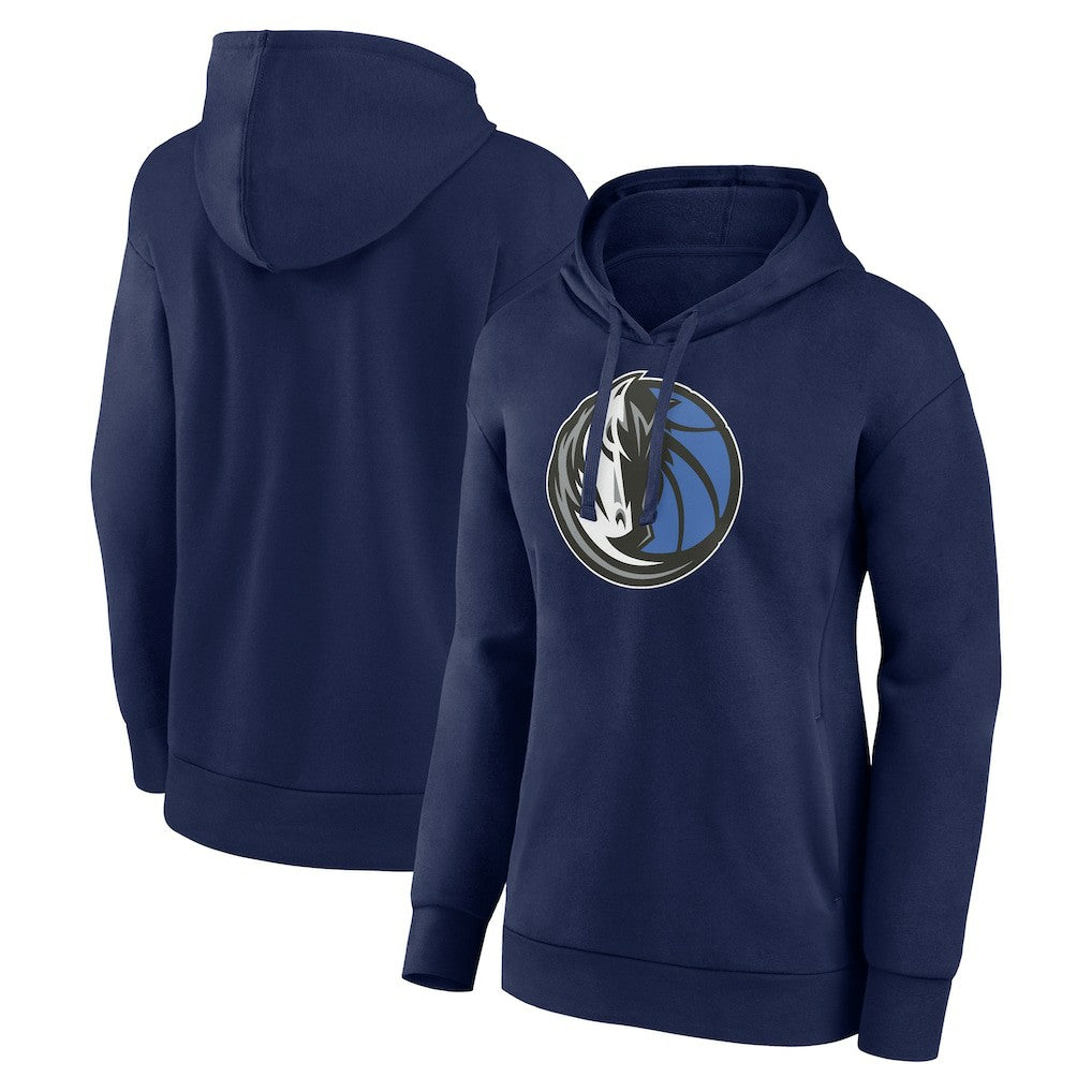 Dallas Mavericks Women's Primary Logo Pullover Hoodie Navy