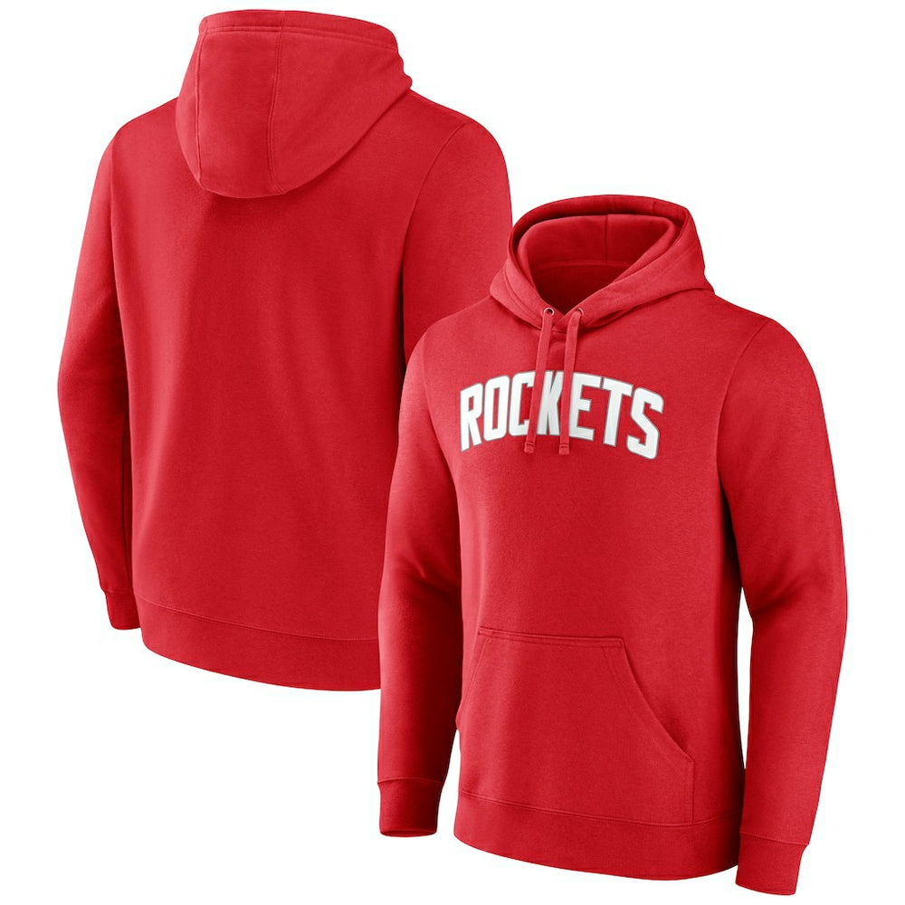 Houston Rockets Wordmark Pullover Hoodie Red